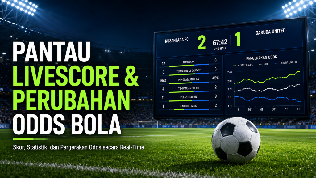 Pantau Livescore Asianbookie dan Perubahan Odds Bola